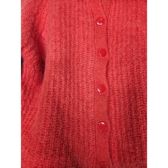 Sezane Red Women's Cardigan Sweater - Picture 6 of 6